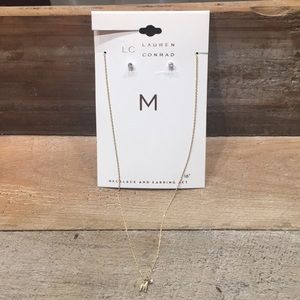 LC Lauren Conrad Earrings & Necklace set